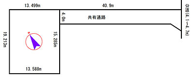 区画図：間取