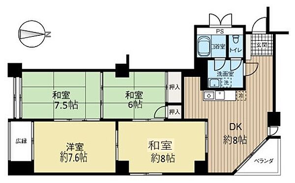 間取りを拡大表示