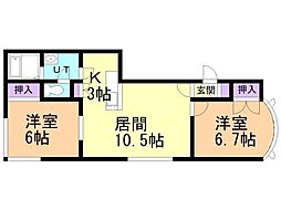 間取図画像 2LDK