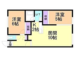 間取図画像 2LDK
