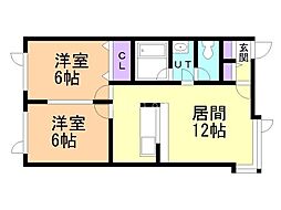 間取図画像 2LDK