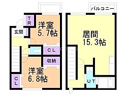 間取図画像 2LDK
