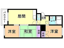ファミール東光 3LDKの間取図画像