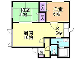 間取図画像 2LDK