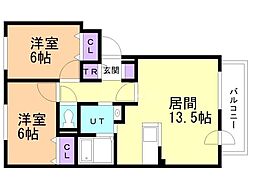 間取図画像 2LDK