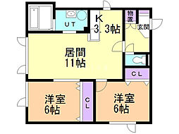 ＷＩＮＤＡＭ　Ｂ棟　（ウインダム） 2階
