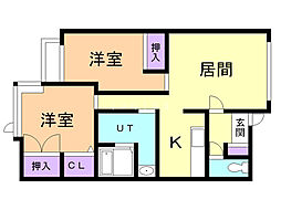間取図画像 2LDK