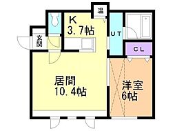 間取図画像 1LDK
