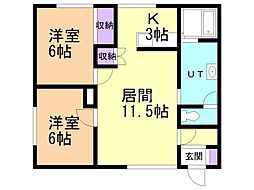 間取図画像 2LDK