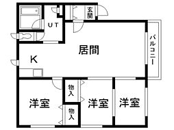 間取図画像 3LDK