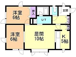 フローレンスパート5 2LDKの間取図画像