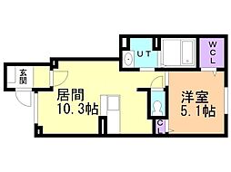 間取図画像 1LDK