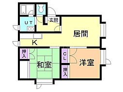 間取図画像 2LDK