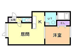 間取図画像 1LDK