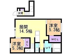 間取図画像 2LDK