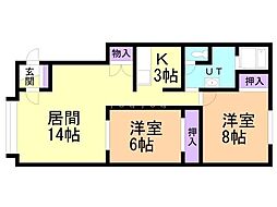 間取図画像 2LDK