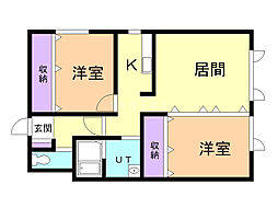 間取図画像 2LDK