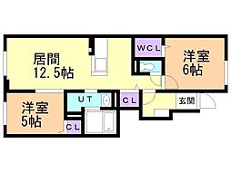 間取図画像 2LDK