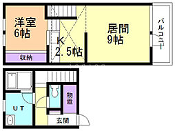 H.M.S 1LDKの間取図画像