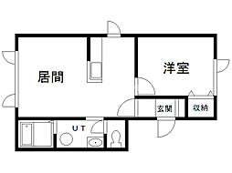 アキュート 1LDKの間取図画像