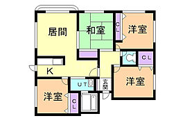 ラ・ポーレ3 4LDKの間取図画像