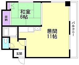 YOYOビル 2LDKの間取図画像