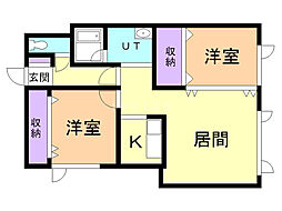 レジェンド3・4 2LDKの間取図画像