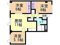 リバーサイドハイツA 2階/201