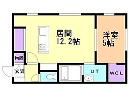 norfino AKEBONOII 1LDKの間取図画像