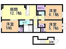 バス 旭川電気軌道厚生病院前下車 徒歩1分 2階/-