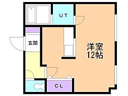 エーコー第5ビル ワンルームの間取図画像
