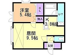 BOX・A 1LDKの間取図画像