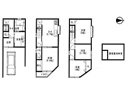 金田町5丁目　中古一戸建て 4DKの間取り