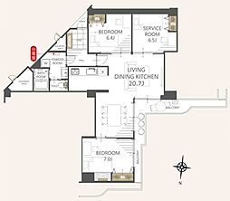 間取図画像 2SLDK