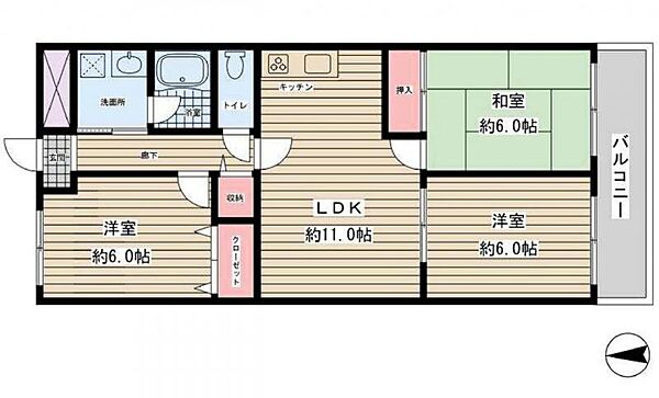 間取りを拡大表示