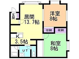 こんのハイツＮｏｒｔｈＴｗｉｎ 2階