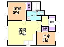 間取図画像 2LDK