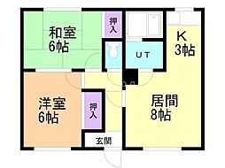 間取図画像 2LDK