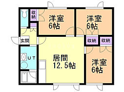 間取図画像 3LDK