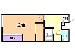 レオパレスドリームコート 1Kの間取図画像
