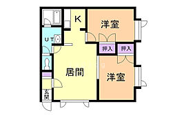 ハイム北欧館Ｂ 2階