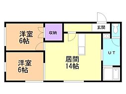 ヒノキ西13条A 2階