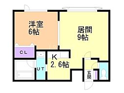 グレース新富B 2階