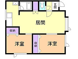ドリーム310 2LDKの間取図画像
