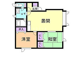 ペンタスA 2LDKの間取図画像