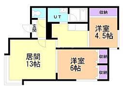 CHERRYMORE 2LDKの間取図画像