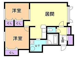 間取図画像 2LDK