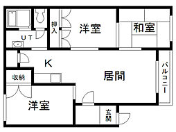 末岡イースト7・8 1階/B-1