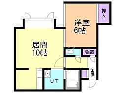 ブラザー 1LDKの間取図画像
