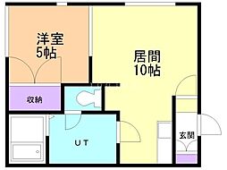 ファイブウエスト 1LDKの間取図画像